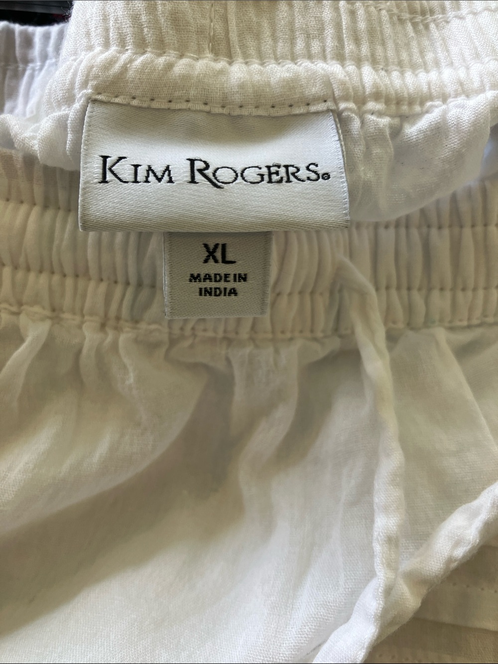 Kim Rogers White Tiered Maxi Skirt with Drawstring Waist - Picture 2 of 3
